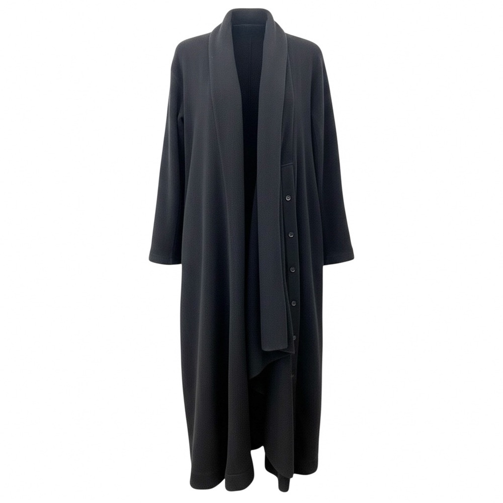 Yohji Yamamoto deconstructed asymmetric coat